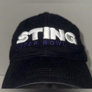 NWOT Super Bowl 52 LII Hat Pre-Game STING concert.  Offical NFL Tags pro line